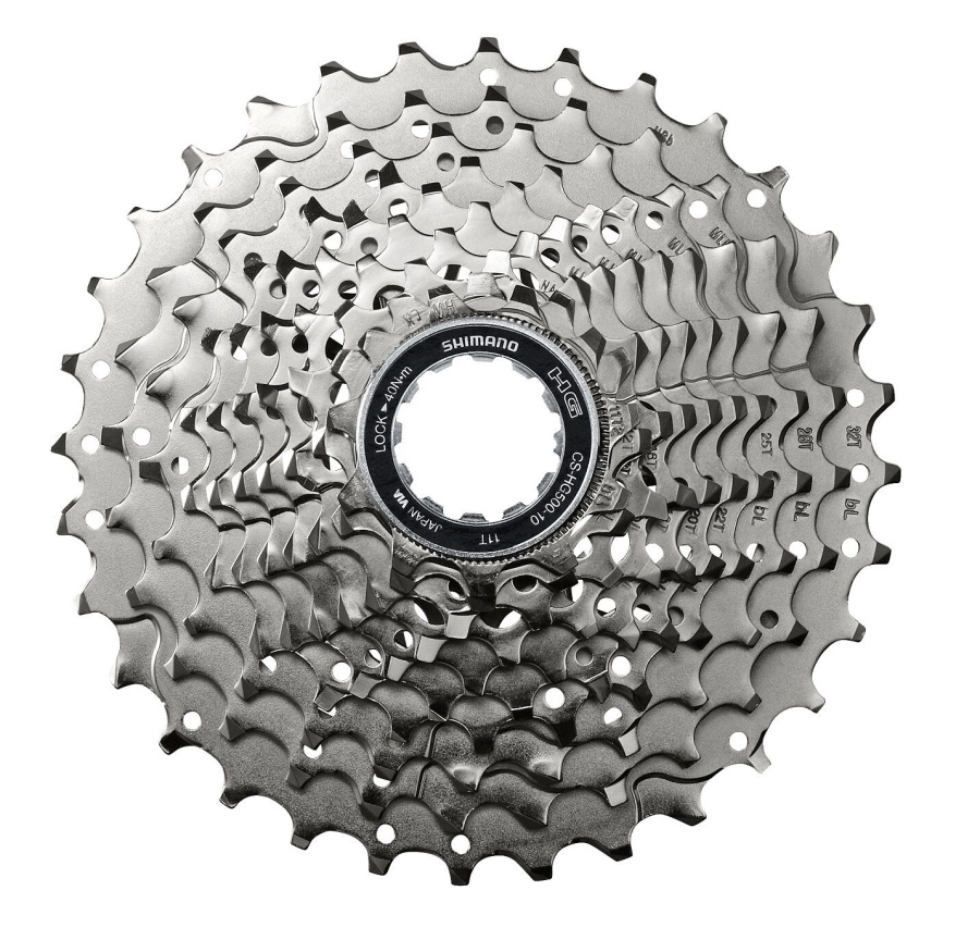 Кассета, SHIMANO, 10 ск. CS-HG500, TIAGRA, 11-32T, GRX (KCSHG50010132)