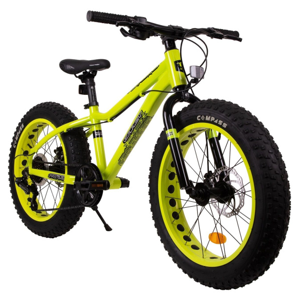 Велосипед TECH TEAM Garet 24 disc (24" 7 ск. рост 14") ALU, жёлтый (NN012641)