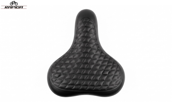 Седло актив MTB-AZ-1462 VACUUM, 260x190 мм, MTB/Comfort Series, рифленое, с ручкой, RAPIDA, T-01 (УТ00033618)