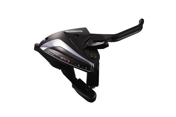 Рукоятка переключения передач правая SHIMANO ALTUS ST-EF60-8R, 8 ск., комбинированная (черный, ASTEF602R8AS)
