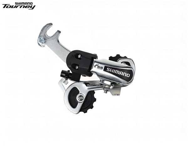 Переключатель задний SHIMANO TOURNEY RD-TY21B 6/7 скор., крепление на ось, SS, 65мм (ARDTY21BSSBS)