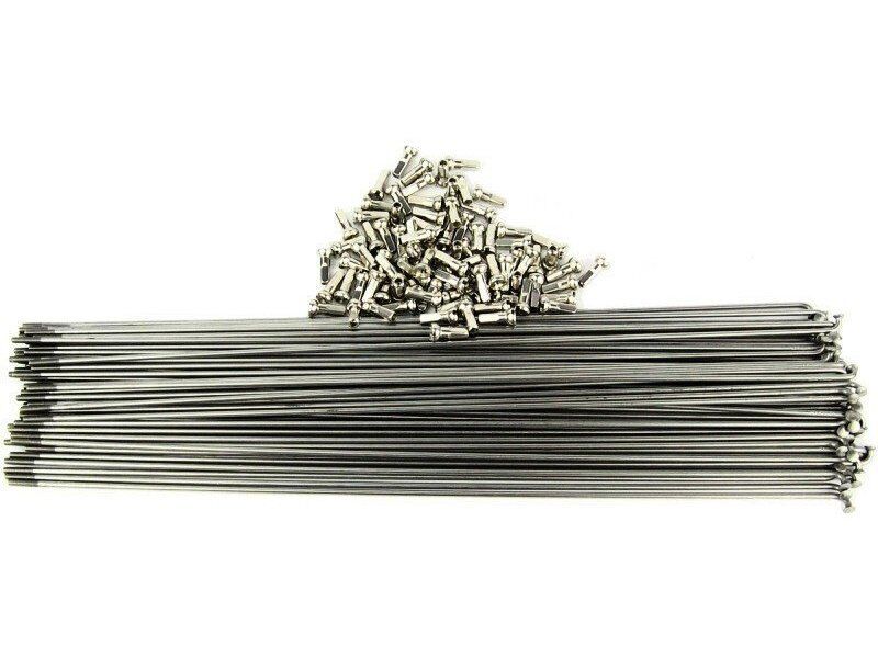 Спица 258 мм x 14G с ниппелем (12 мм) стальная, серебристая (00-10002012)