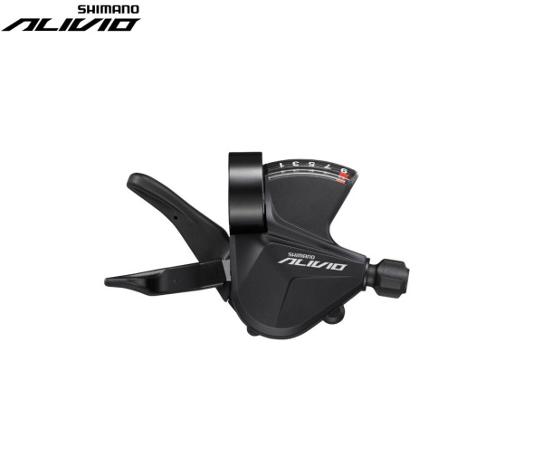 Рукоятка переключения передач правая SHIMANO ALIVIO SL-M3100-R, манетка/шифтер, 9 скор., RAPIDFIRE PLUS, Black (ASLM3100RC)