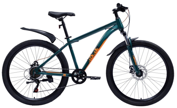 Велосипед TECH TEAM TENET 26 disc (26" 7 ск. рост 16") зеленый (NN007693)