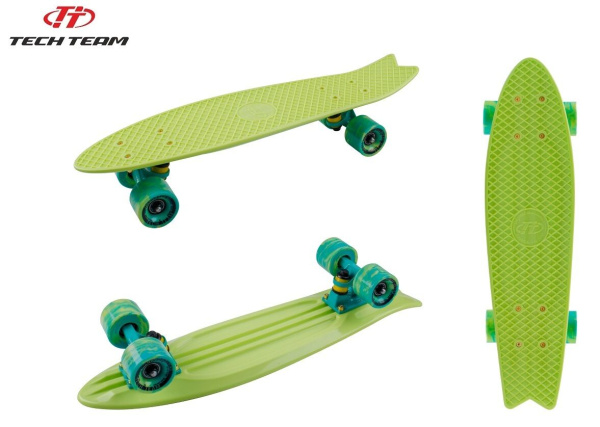 Скейтборд (пенниборд) Tech Team Fishboard 23" пластиковый, light green (NN004155)