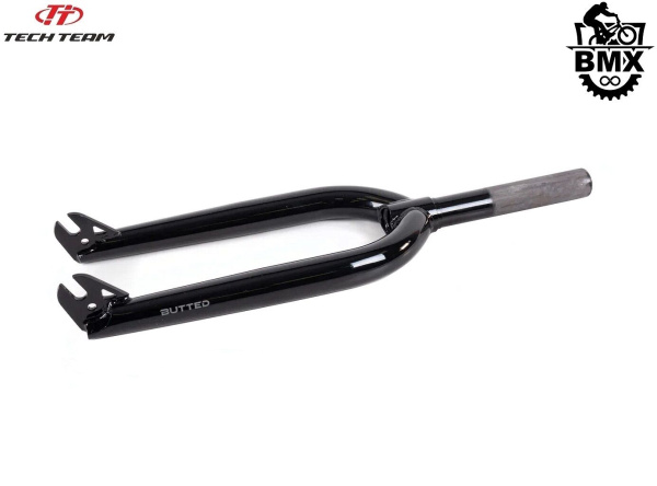 Вилка BMX 20" шток: M25x1.5x28.6x159 мм, сталь, баттированая, STEEL BUTTED (черный) NN005618