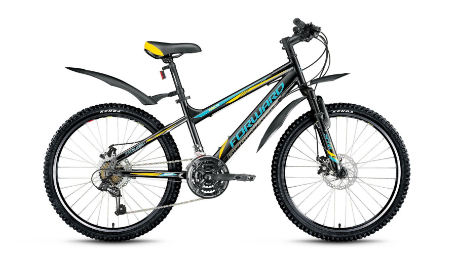 Велосипед FORWARD TITAN 3.0 disc (24" 21 ск. рост 14") 2016-2017 (черный, RBKW71N4Q002)
