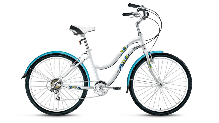Велосипед FORWARD EVIA 1.0 (26" 7 ск. рост 16") 2015-2016 (белый, RBKW68N67005)