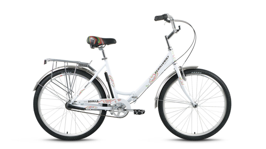 Велосипед FORWARD SEVILLA 3.0 (26" 3 ск. рост 18.5" скл.) 2015-2016 (белый, RBKW6RF63003)