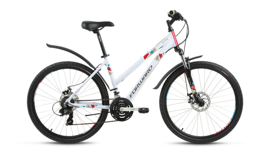 Велосипед FORWARD SEIDO 26 2.0 disc (26" 21 ск. рост 15") 2016-2017 (белый, RBKW7666Q004)