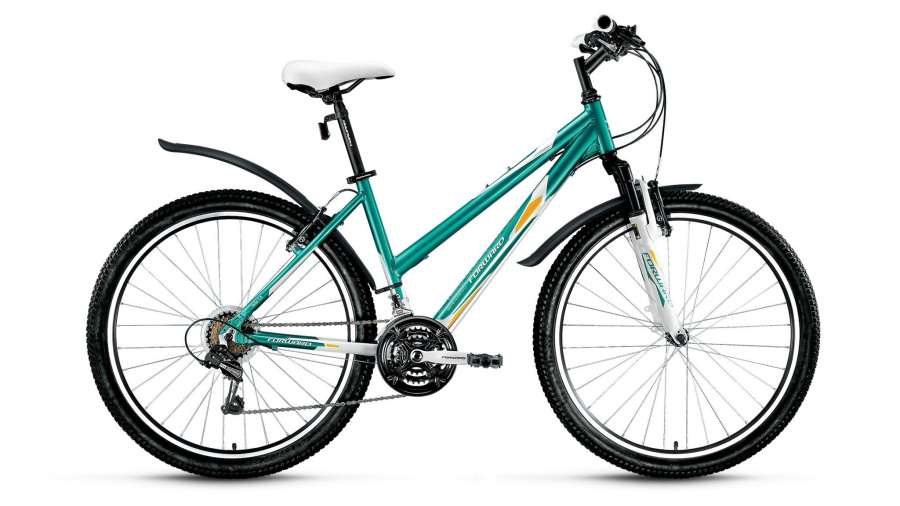 Велосипед FORWARD JADE 1.0 (26" 18 ск. рост 17") 2015-2016 (бирюзовый/белый, RBKW6766P009)