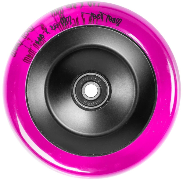 Колесо для трюкового самоката 110 мм, алюминиевое, подшипники ABEC 9, Street mama (Pink, NN009918)